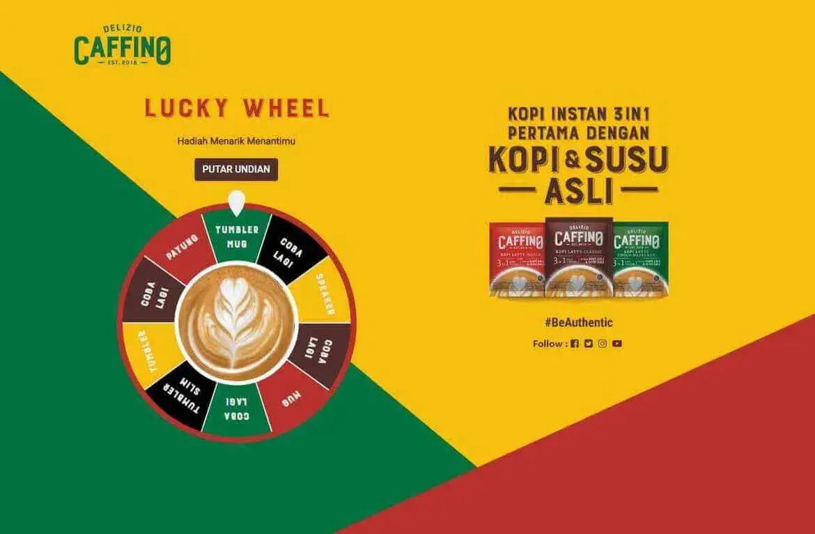 Caffino Spin Wheel Gamification